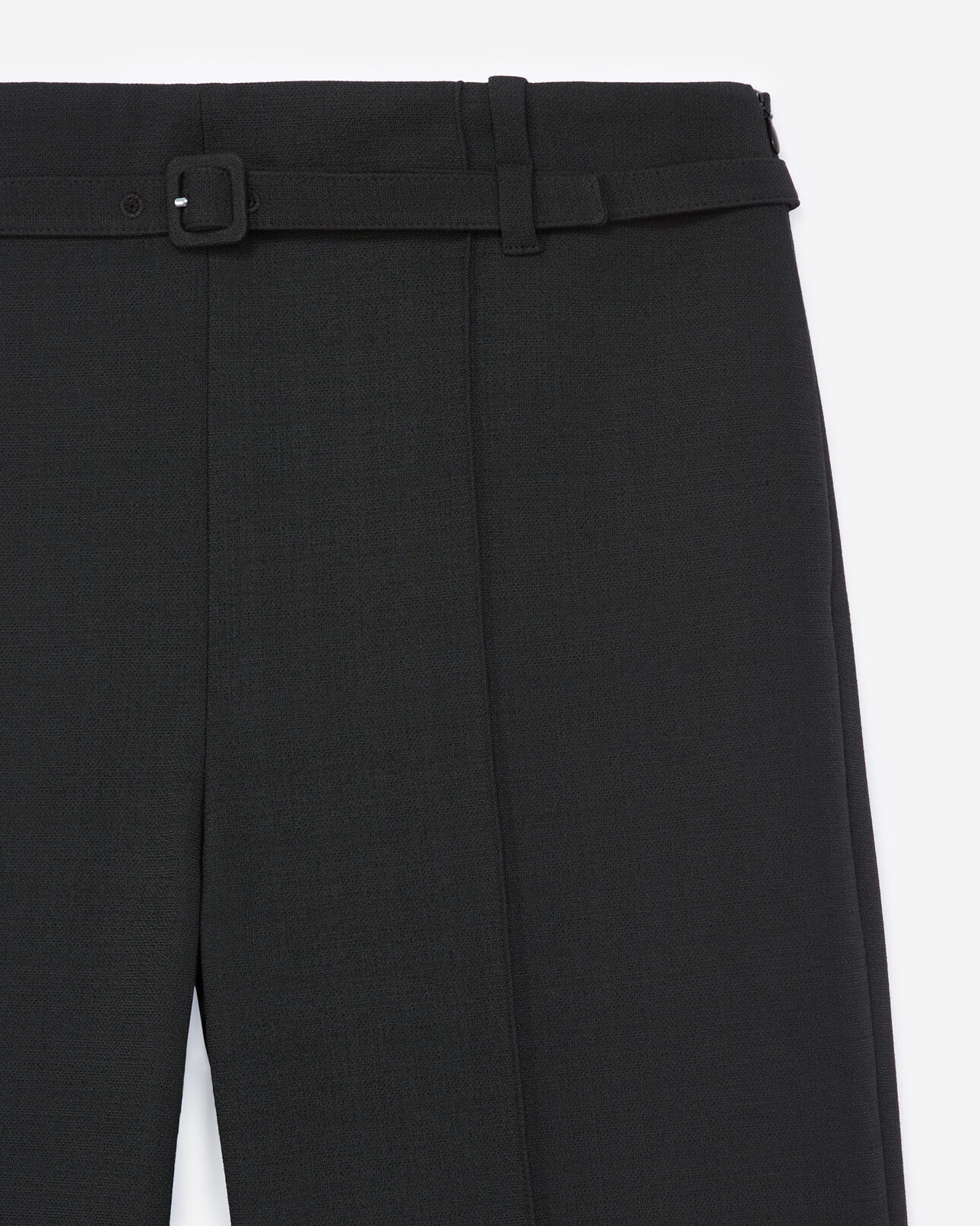 The Kooples WOMEN BLACK straight-cut black suit trousers with belt