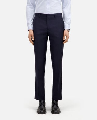 The Kooples HOMME NAVY pantalon de costume bleu marine en laine