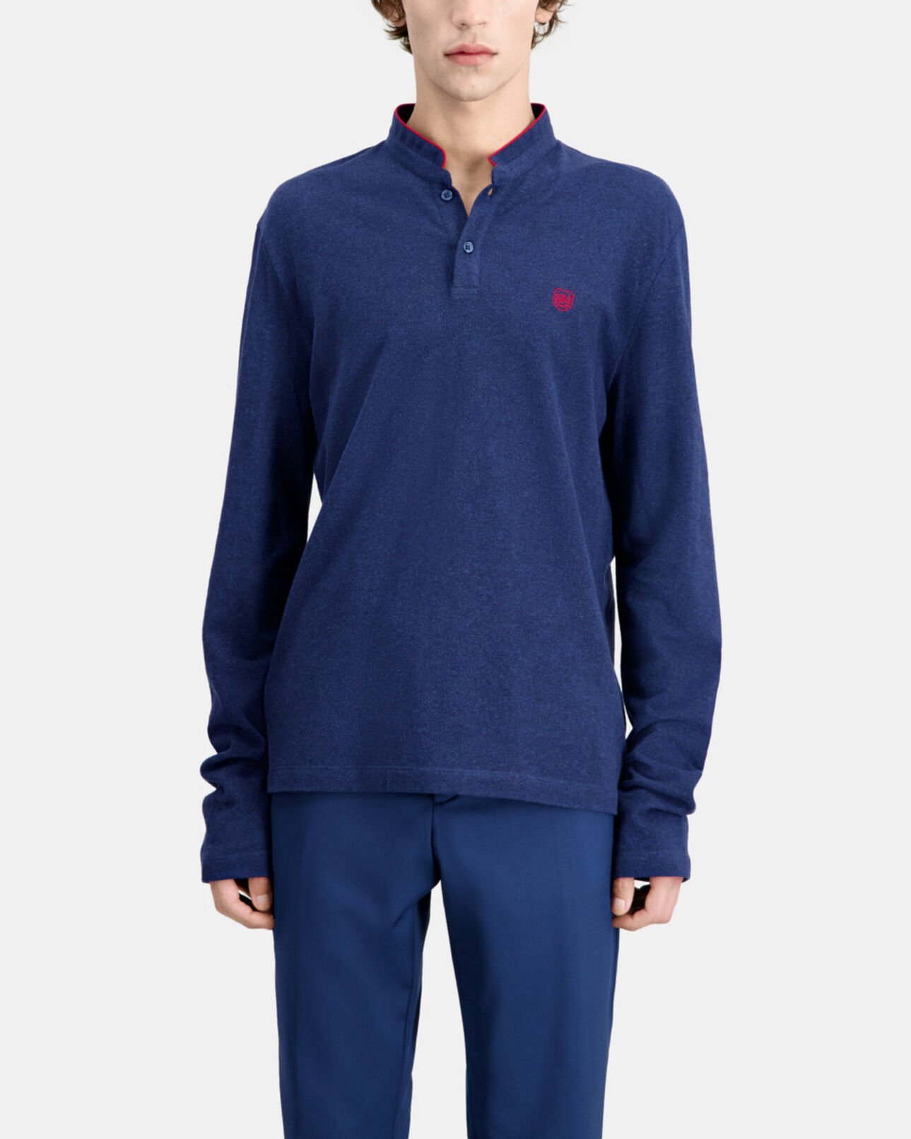 The Kooples HOMME NAVY polo bleu marine en coton