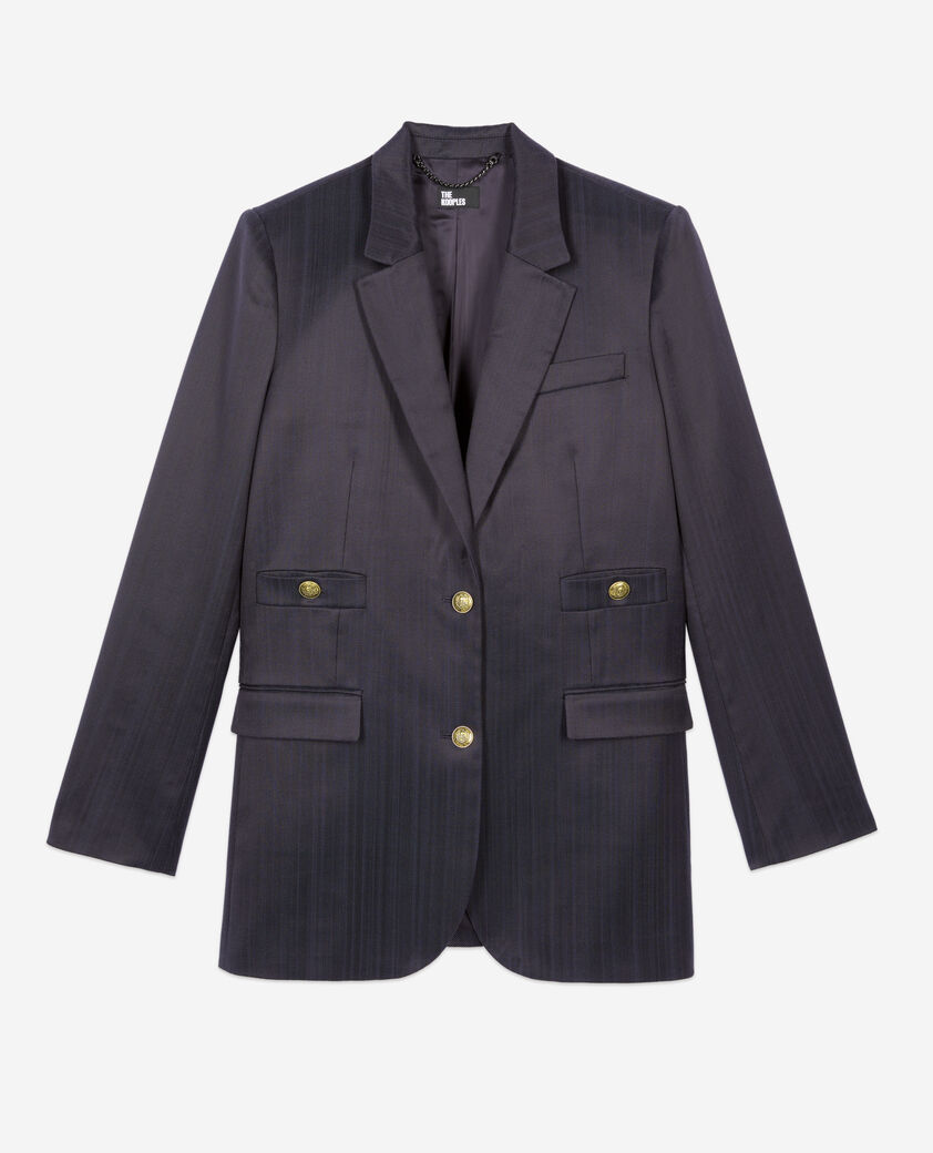 The Kooples FEMME NAVY veste tailleur bleu marine