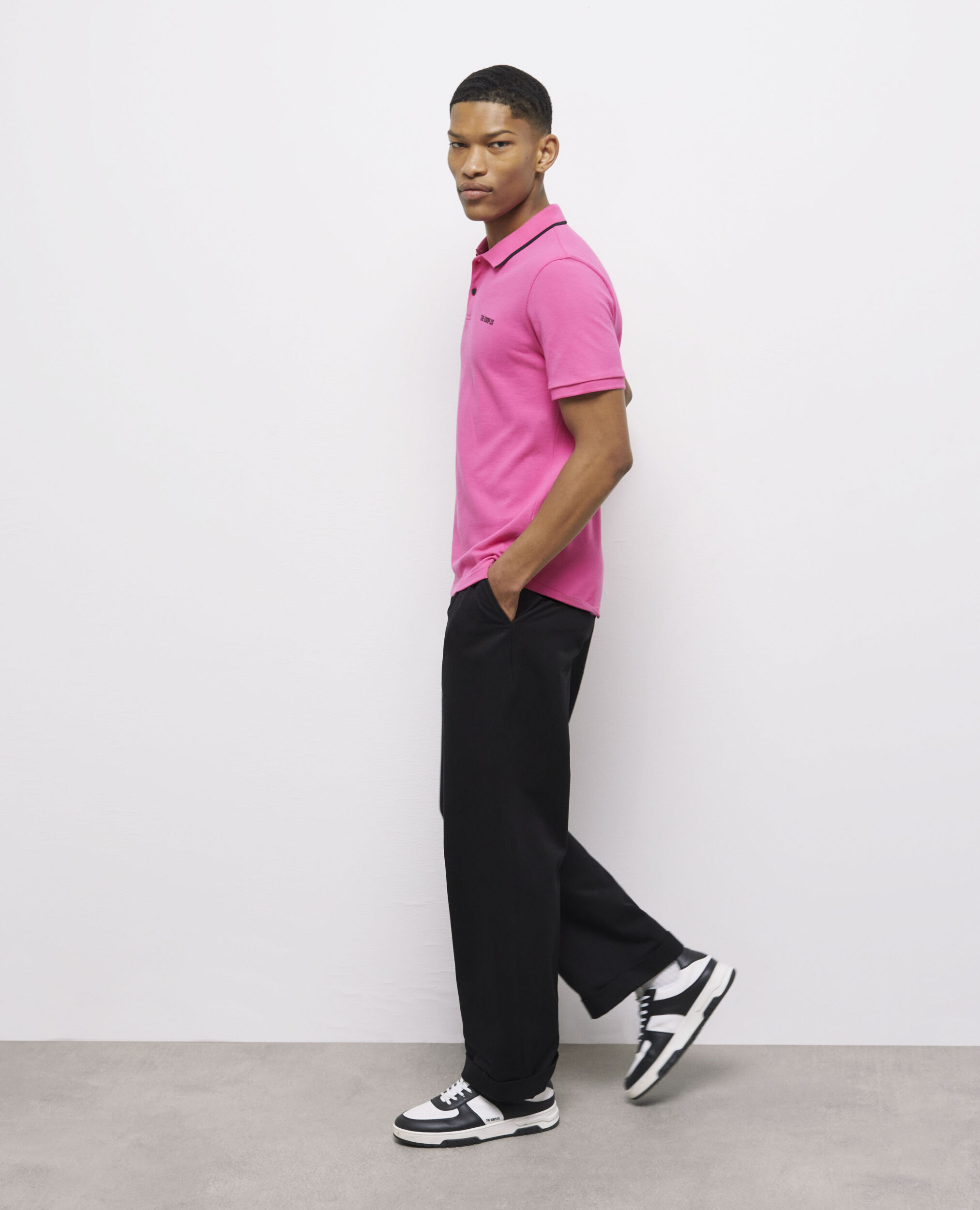 Pink best sale polo sneakers