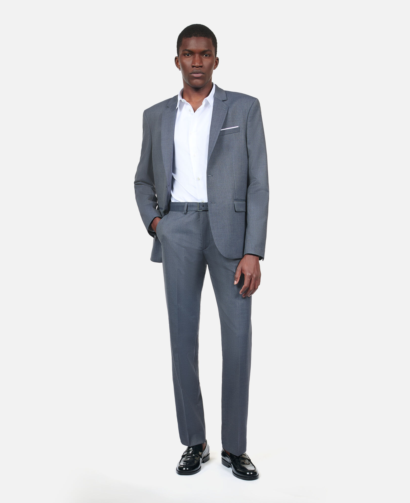 The Kooples MEN BLUE blue wool suit jacket