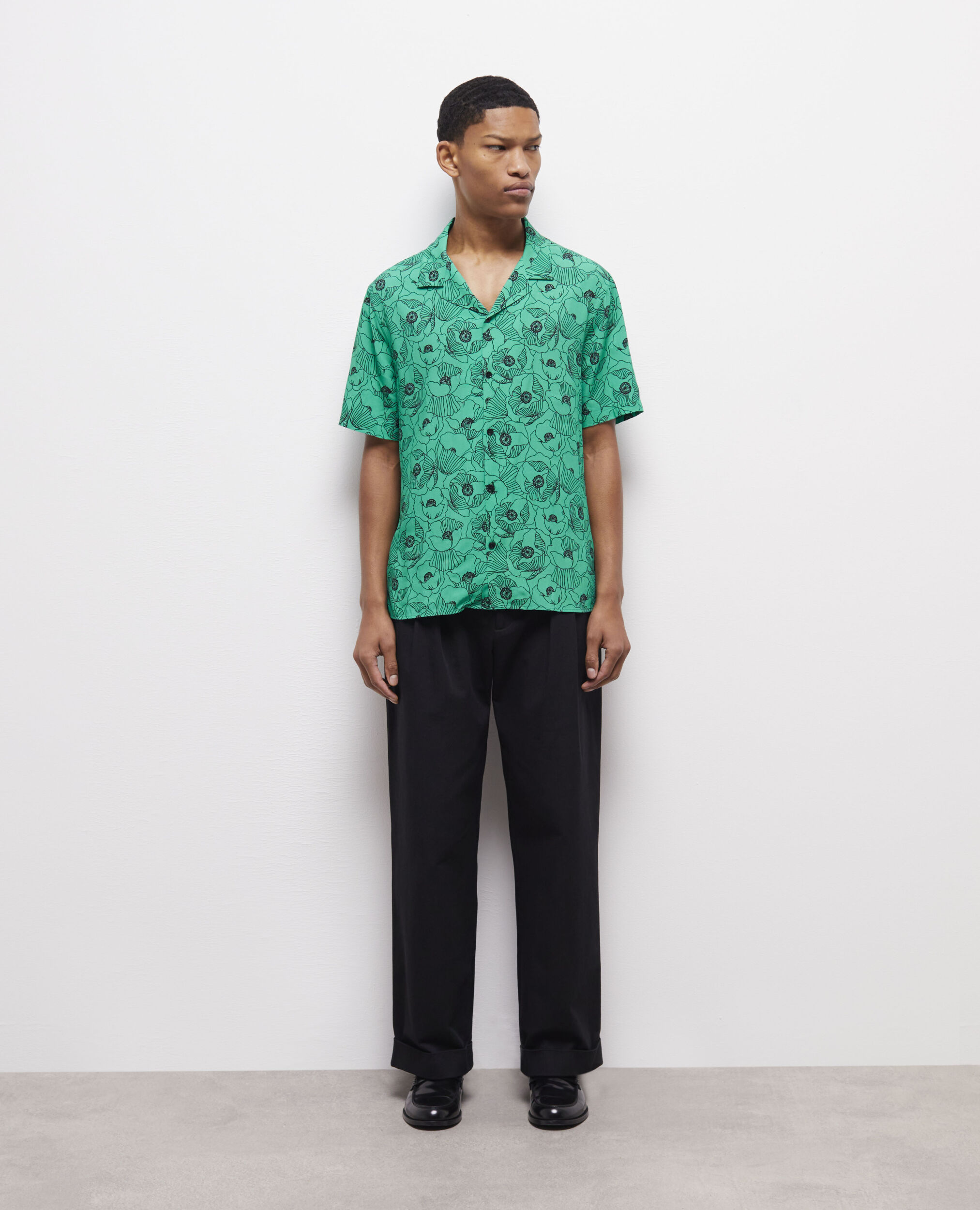 Chemise imprimée, GREEN, hi-res image number null