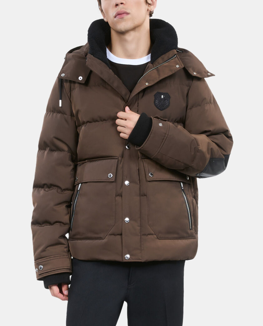 The Kooples HOMME BROWN doudoune blason marron