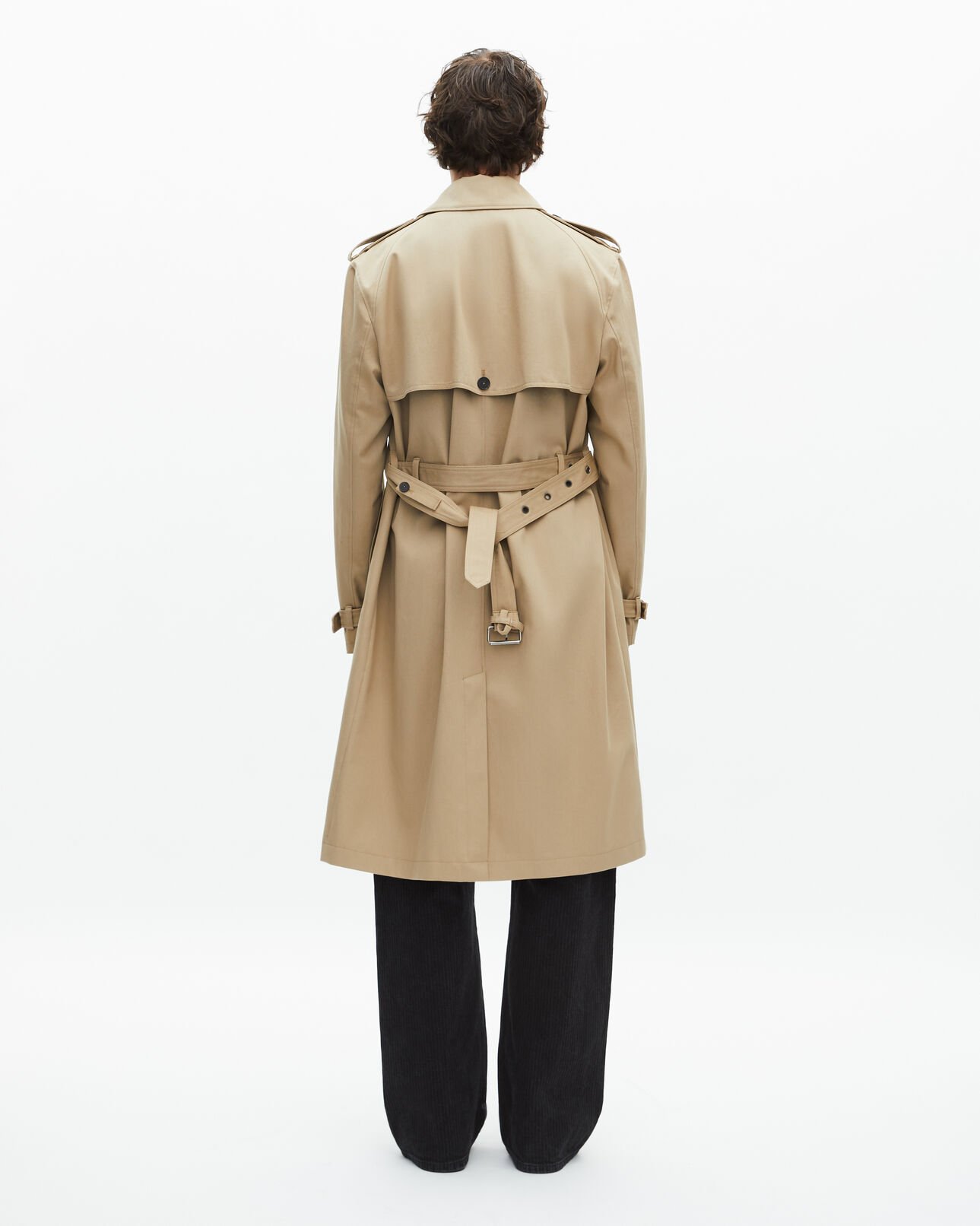 The Kooples MEN BEIGE long beige trench coat
