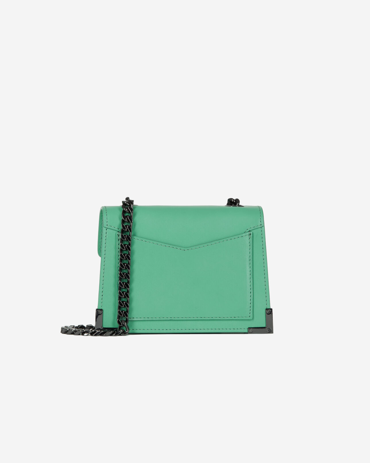The Kooples WOMEN MINT emily nano green leather bag