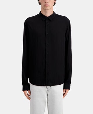 The Kooples MEN BLACK black shirt  with classic collar
