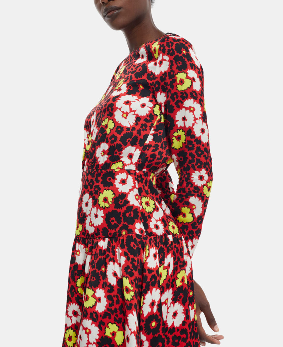 floral print short dress