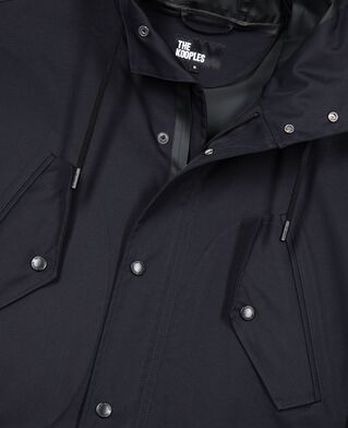 The Kooples H NAVY navy blue hooded water-repellent parka