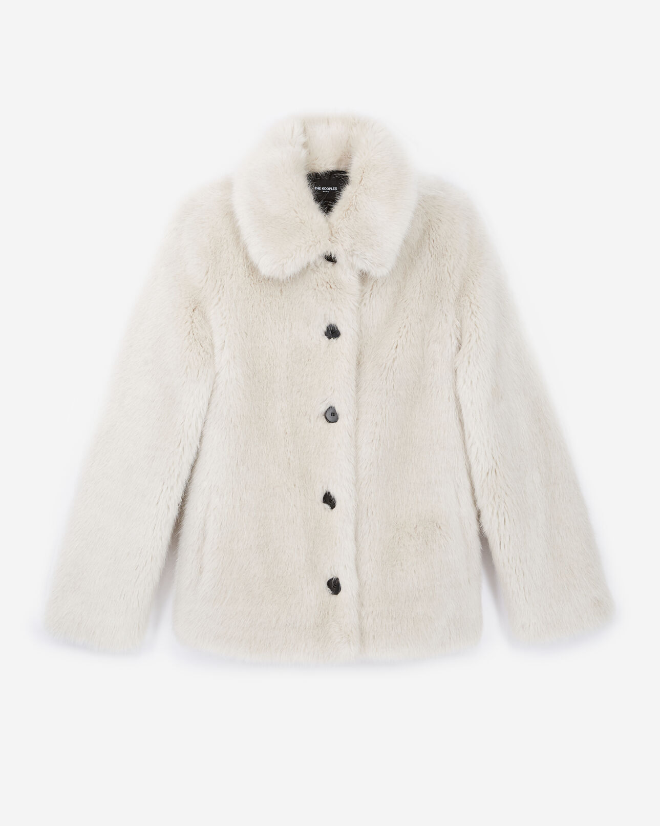 The Kooples WOMEN WHITE white faux fur coat
