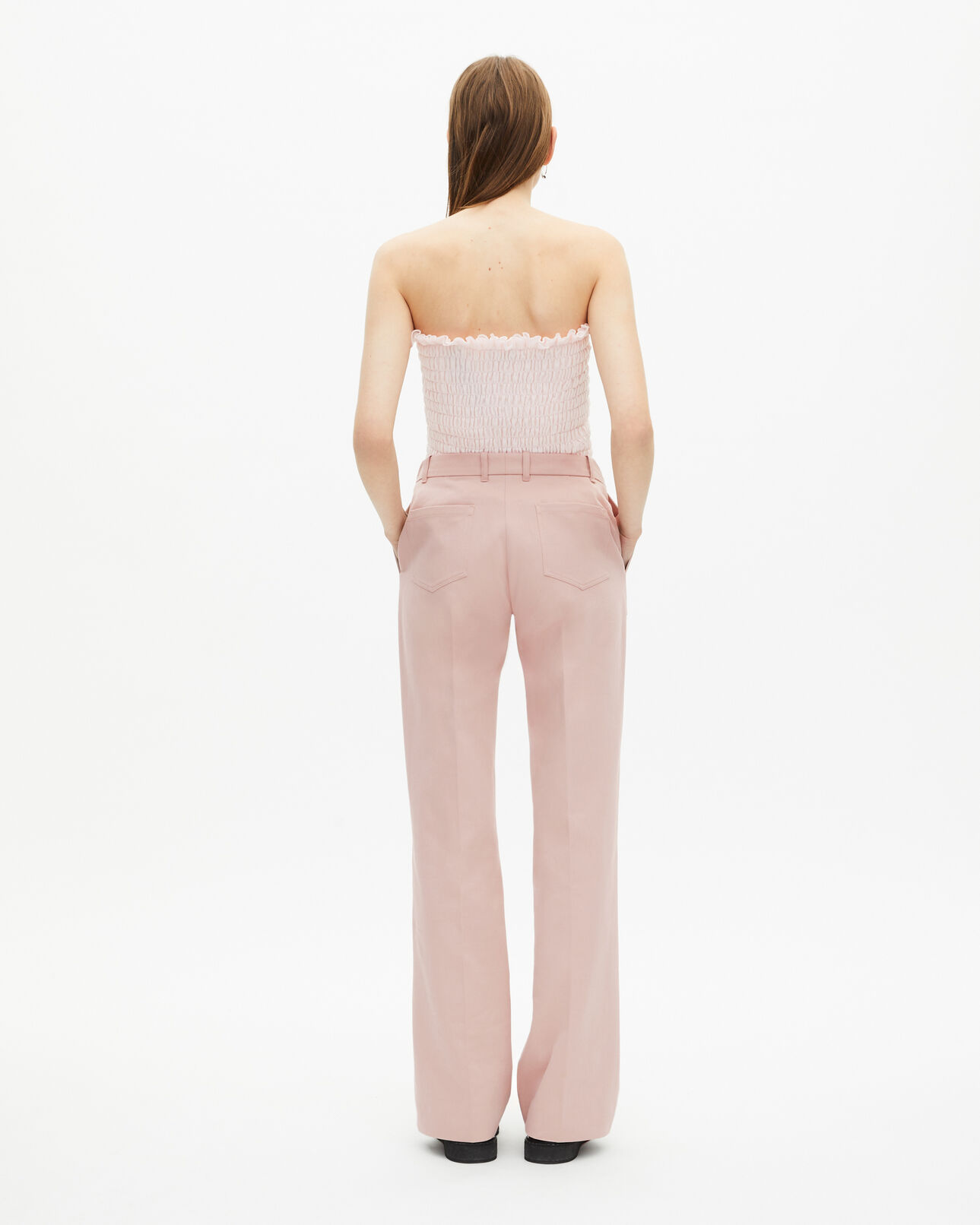 The Kooples WOMEN LILA light pink wide leg pants
