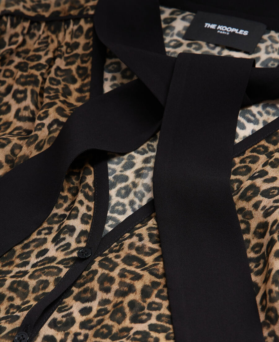 The Kooples MUJER LEOPARD top leopardo