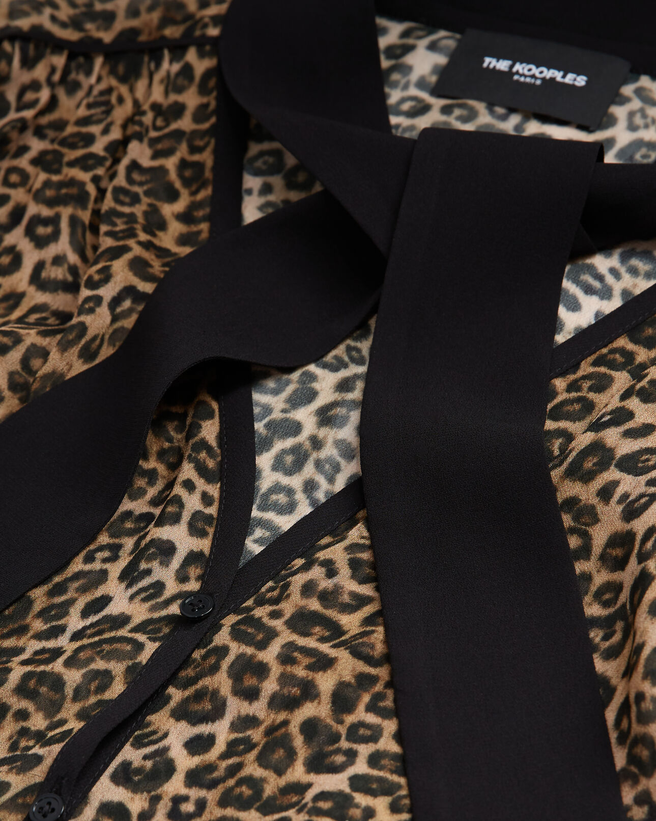 The Kooples FEMME LEOPARD top léopard