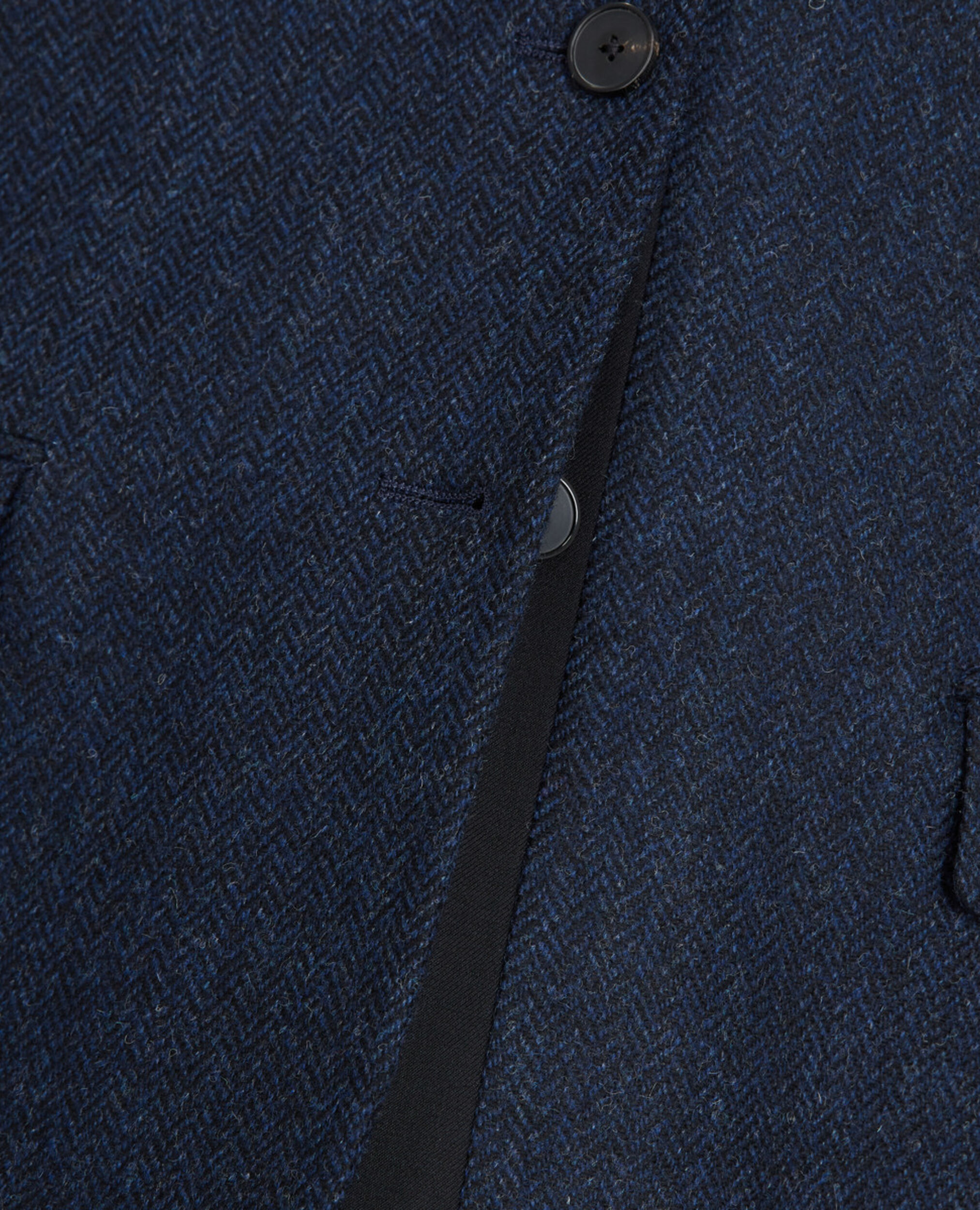 Wool jacket with blue motif, NAVY, hi-res image number null