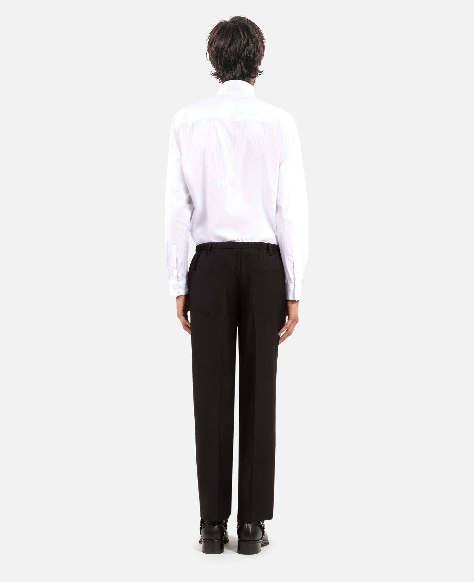 The Kooples HOMME BLACK pantalon droit noir