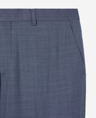 The Kooples H BLUE light blue wool suit trousers