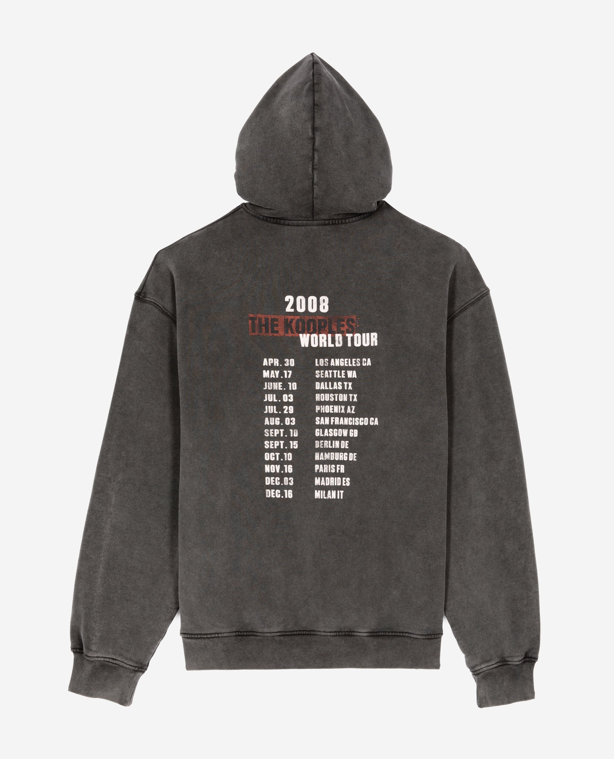 Sweatshirt à capuche et sérigraphie noir , BLACK, hi-res image number null