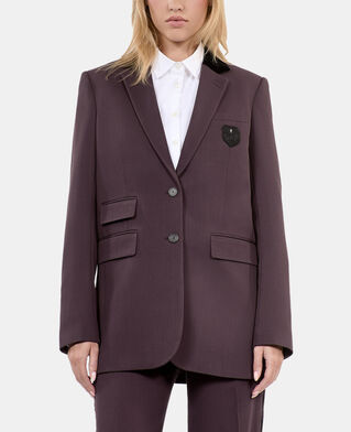 The Kooples DAMEN BROWN braune anzugjacke aus wolle
