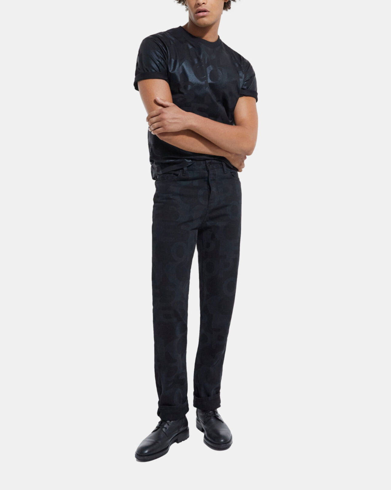The Kooples HOMME BLACK t-shirt logo the kooples