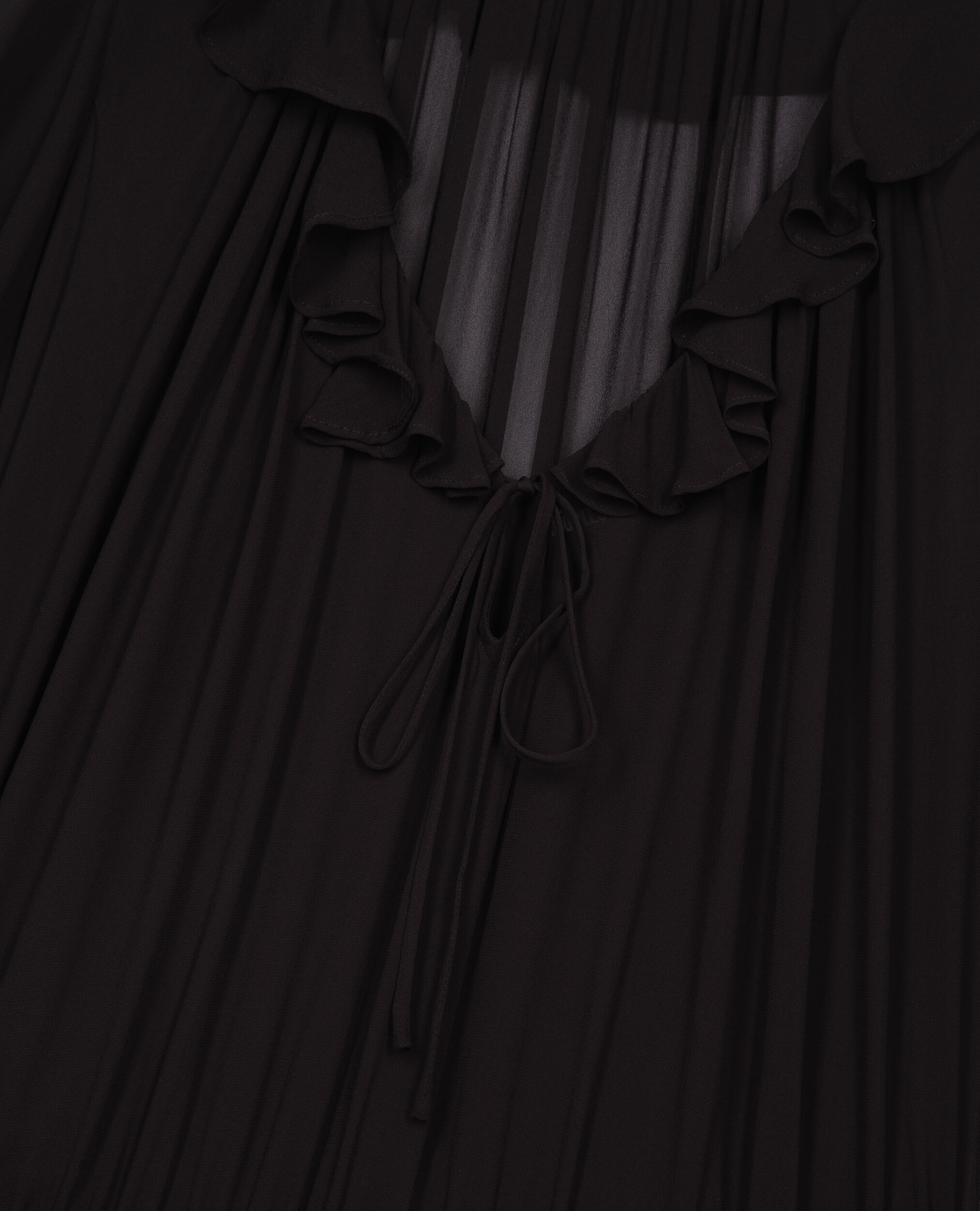 Robe courte avec volants noire, BLACK STONE, hi-res image number null