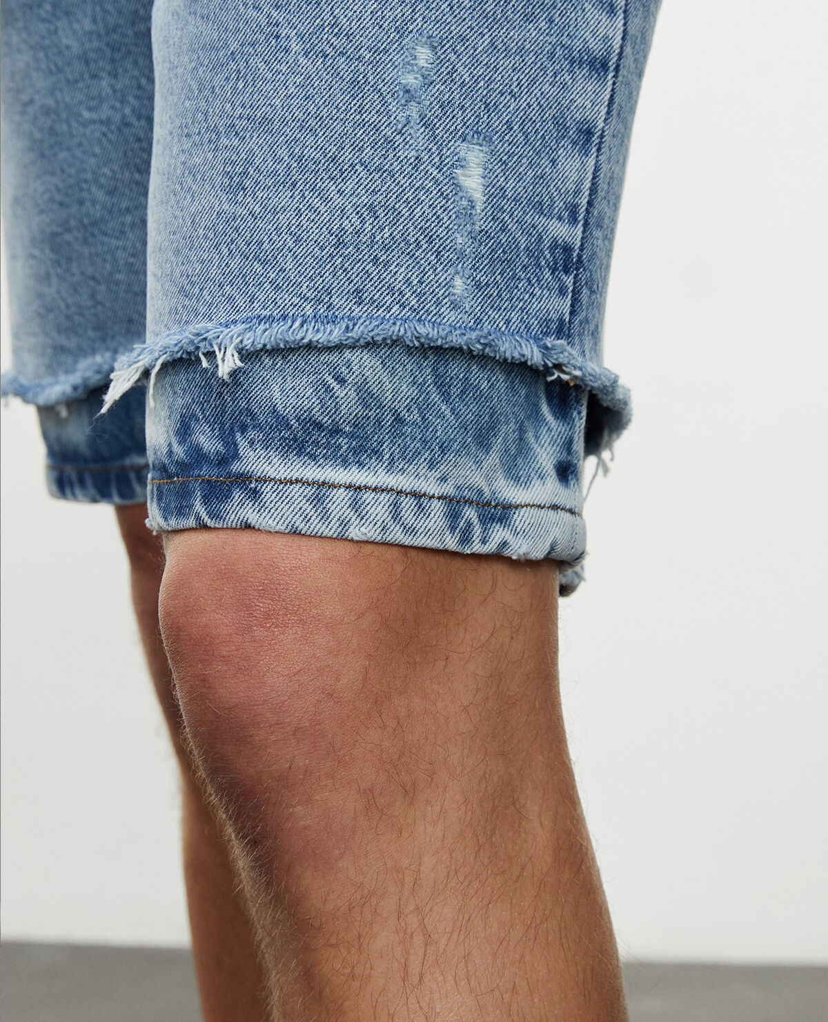 Faded blue denim shorts The Kooples UK