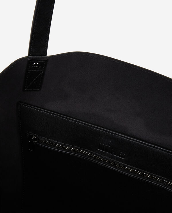 The Kooples FEMME BLACK cabas emily en cuir noir