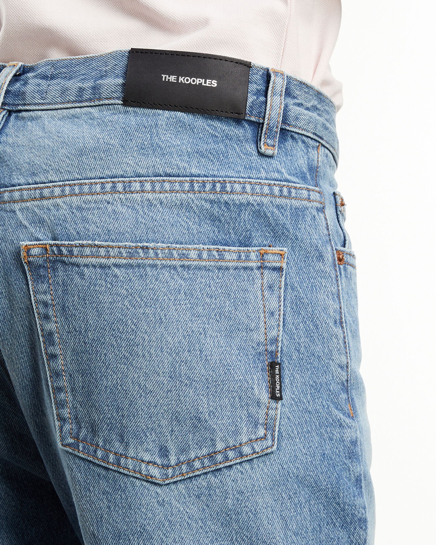 Straight-cut faded blue jeans, BLUE WASHED, hi-res image number null