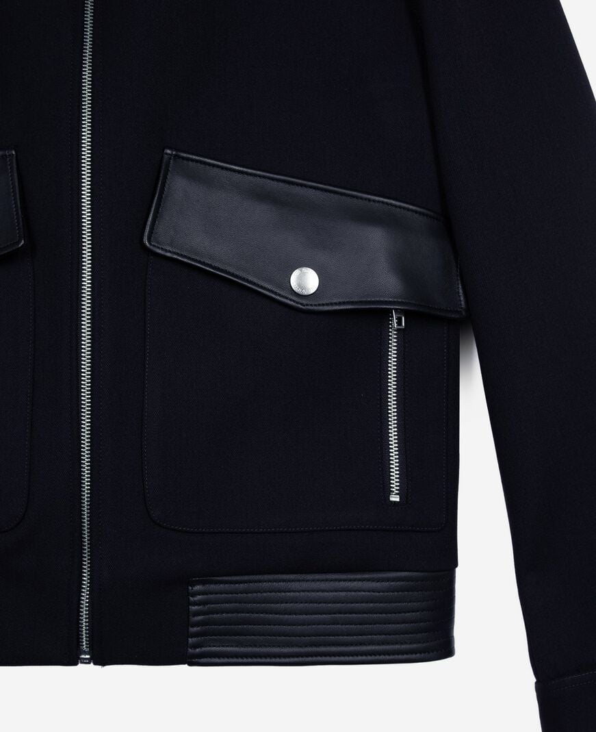 The Kooples MEN NAVY navy blue wool jacket