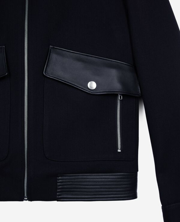The Kooples HOMBRE NAVY chaqueta de lana azul marino