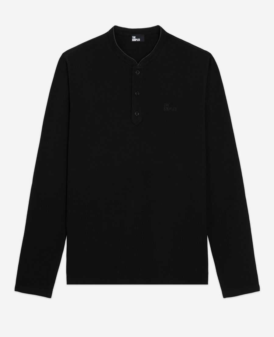 the kooples black logo polo
