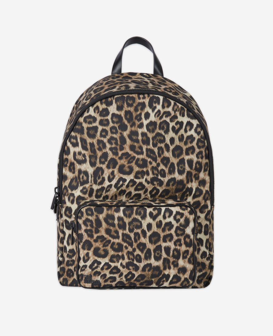 leopard print backpack