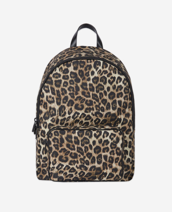 Leopard print backpack