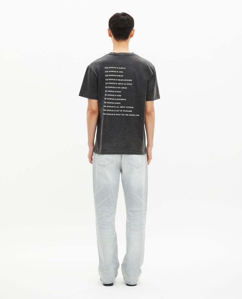 The Kooples MEN BLACK what is black t-shirt