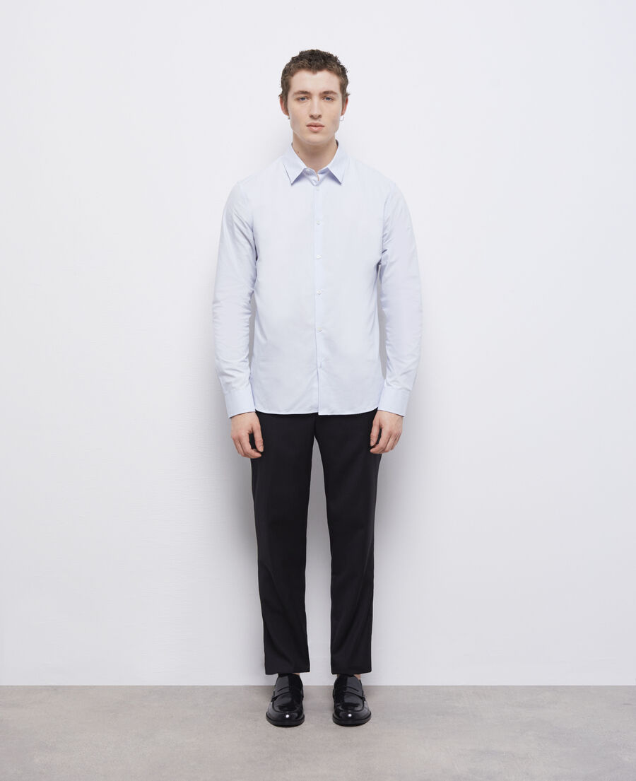 formal blue shirt
