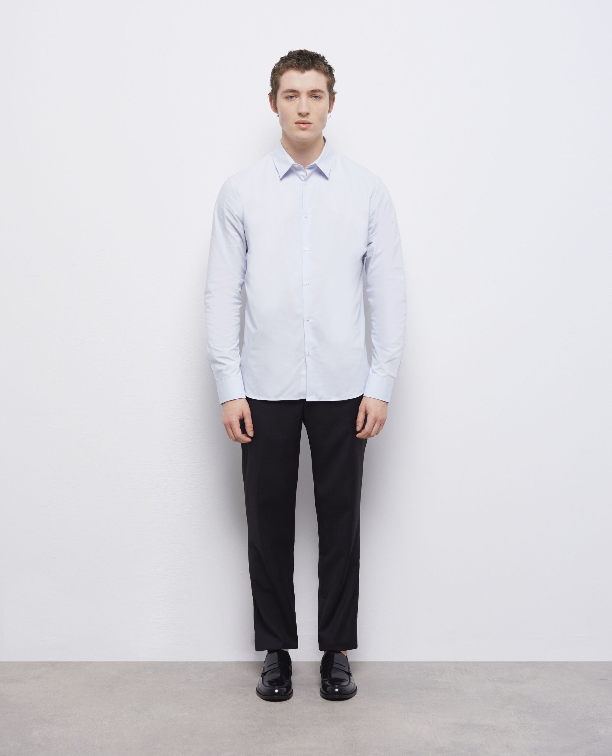 Formal blue shirt, LIGHT BLUE, hi-res image number null