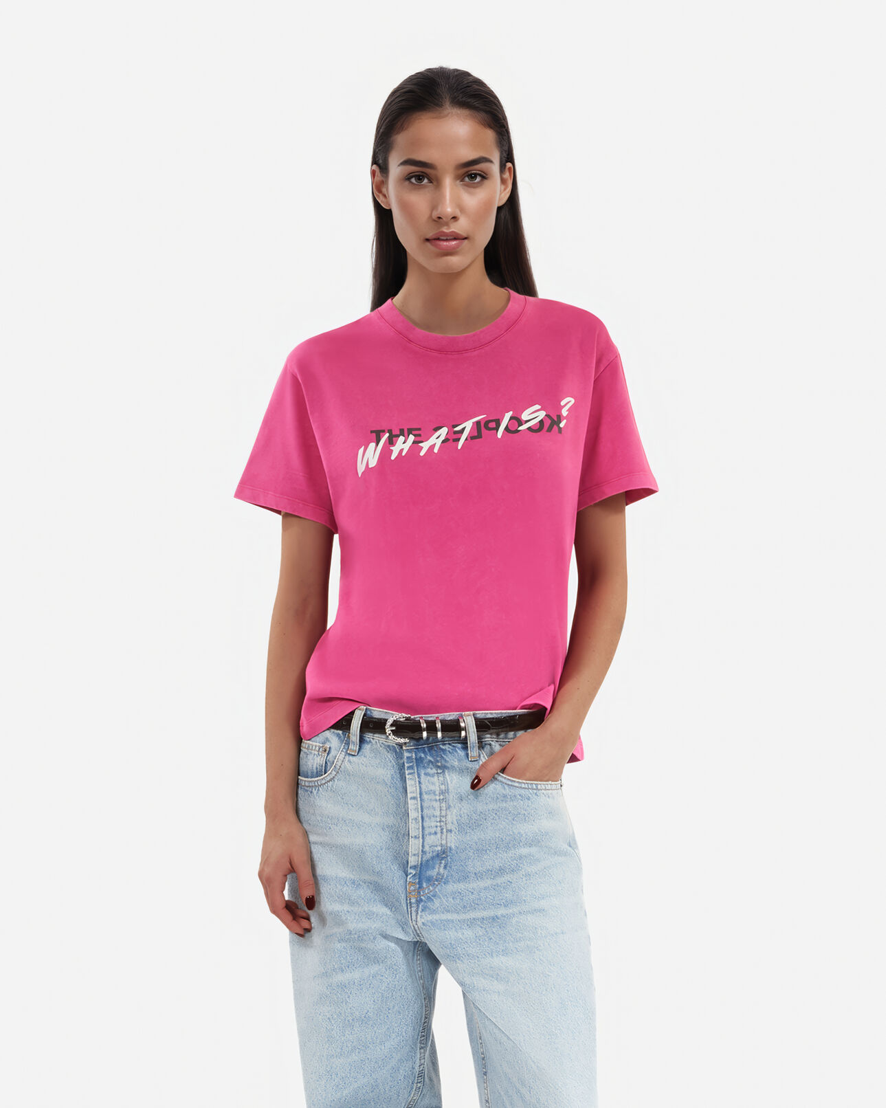 The Kooples FEMME FUSHIA t-shirt what is rose