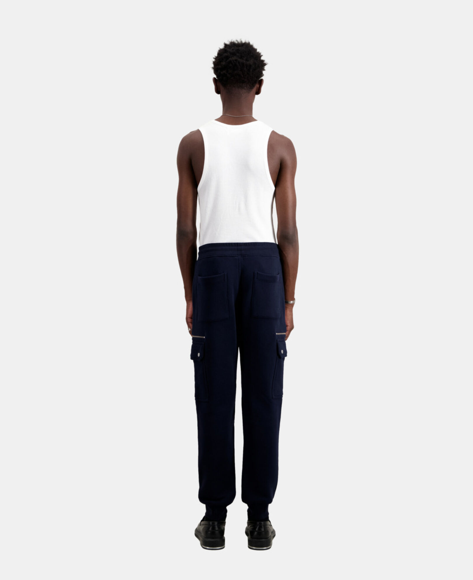 The Kooples HERREN NAVY marineblaue jogging-cargohose