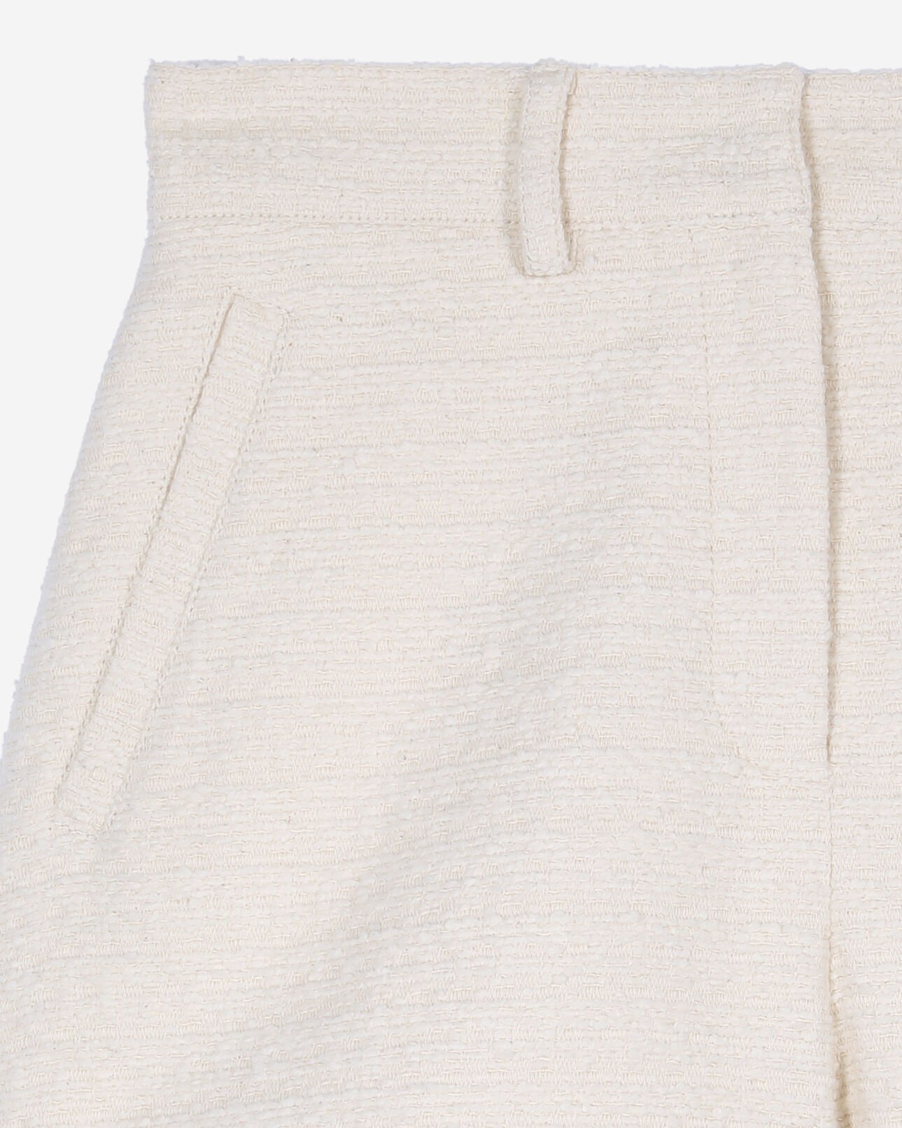 The Kooples WOMEN ECRU ecru tweed shorts
