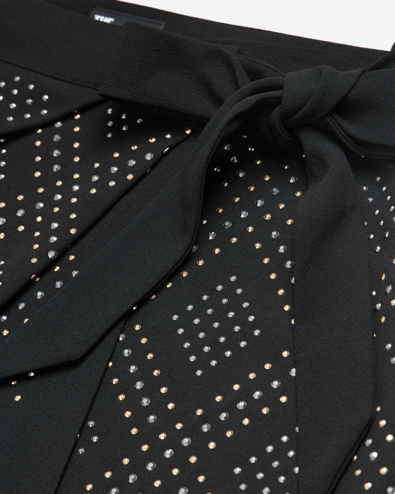 The Kooples WOMEN BLACK short black wrap skirt