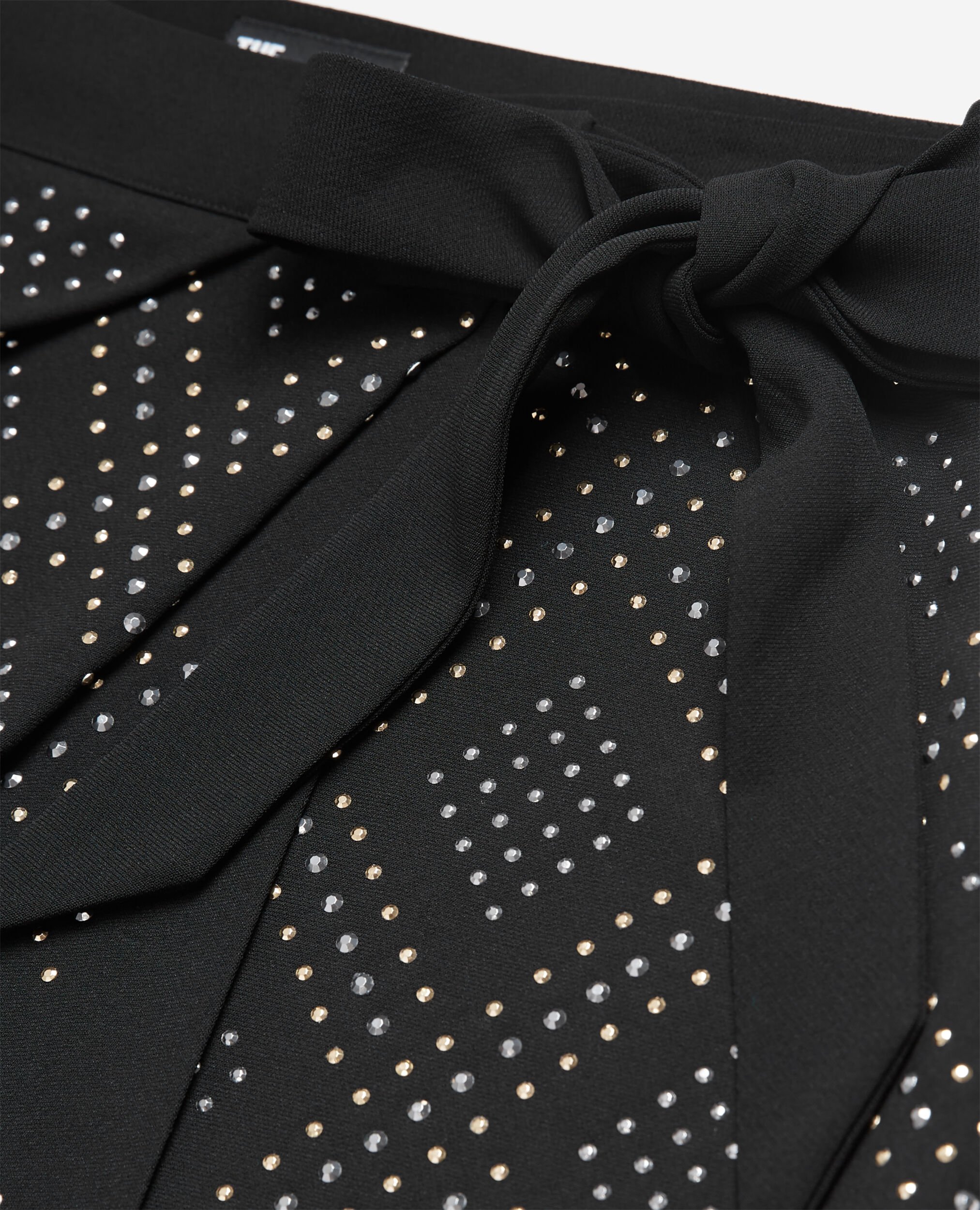 Jupe courte portefeuille noire, BLACK, hi-res image number null