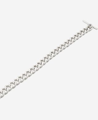 The Kooples HOMME SILVER bracelet large en chaîne argenté