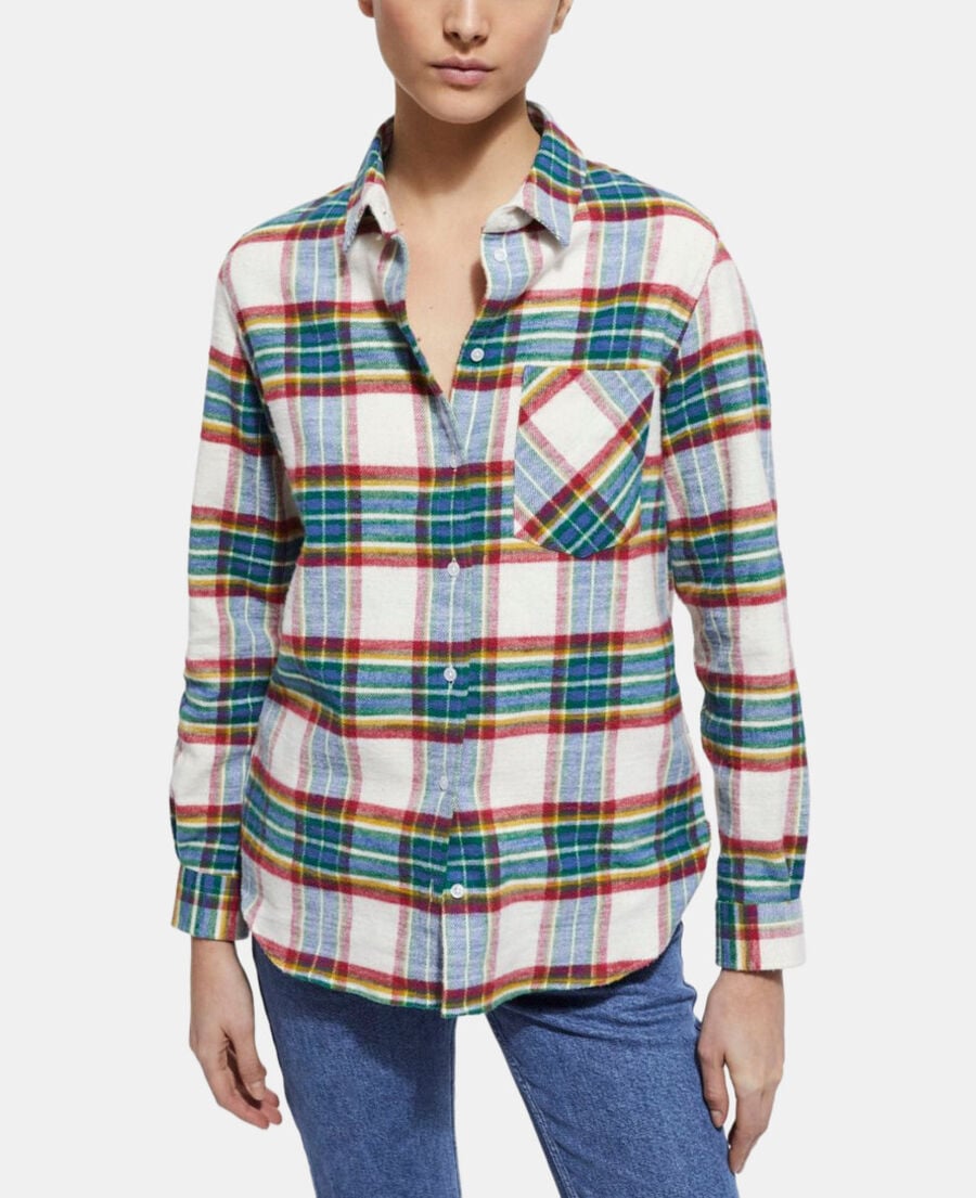 The Kooples FEMME MULTICOLOR surchemise &agrave; carreaux