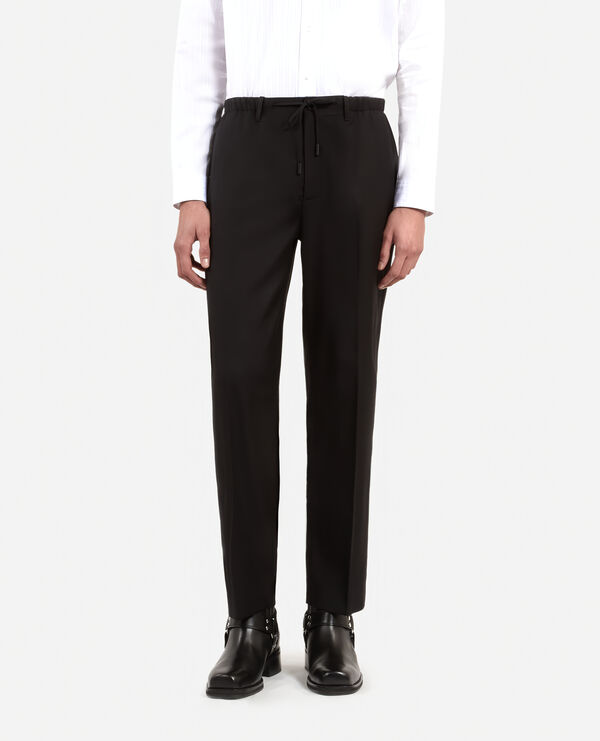 The Kooples HOMBRE BLACK pantalones rectos de lana negros