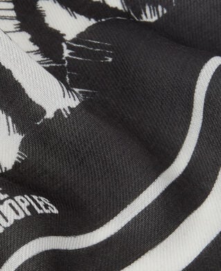 The Kooples MIXTE ECRU foulard en cachemire imprimé