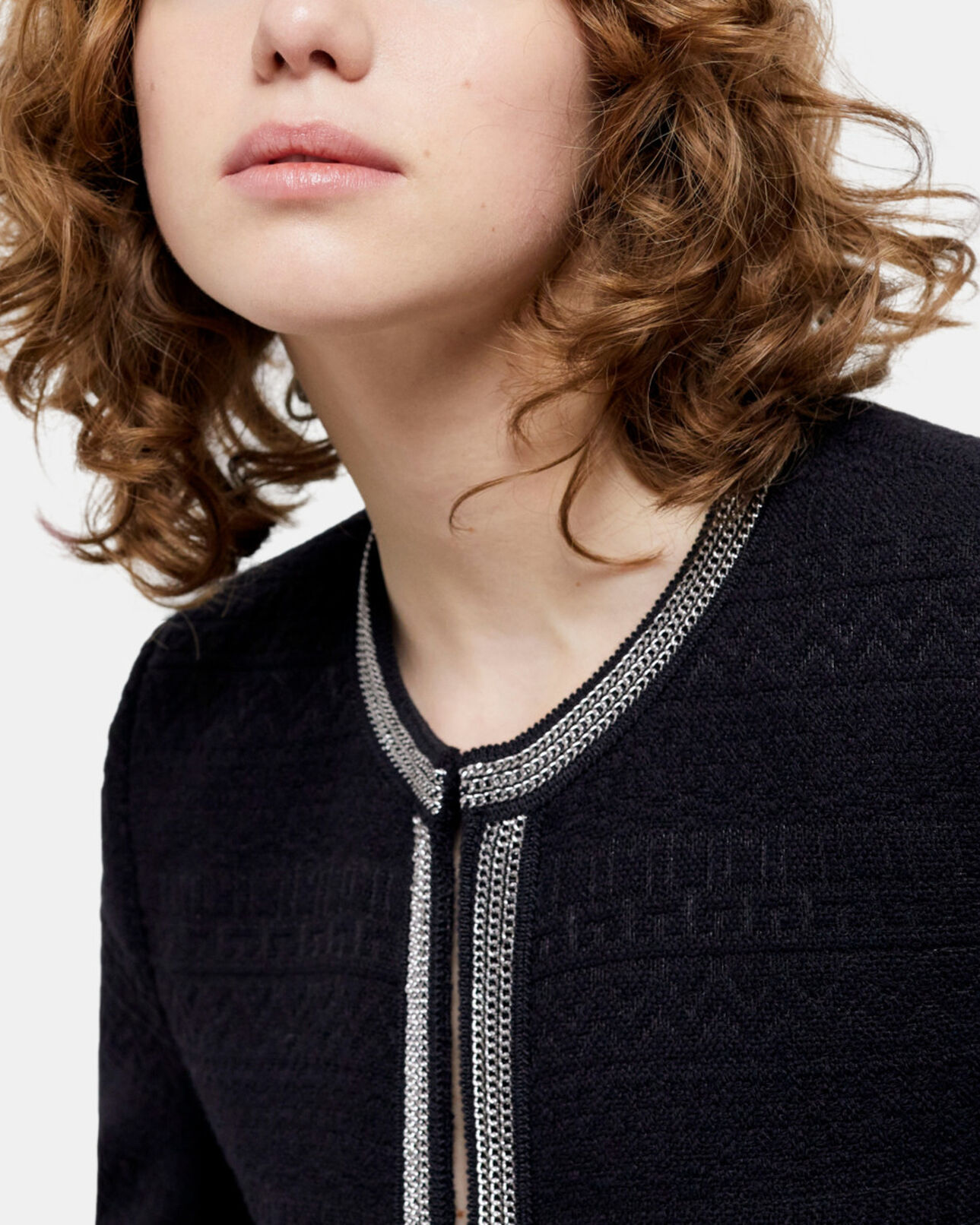 The Kooples WOMEN BLACK short black jacket