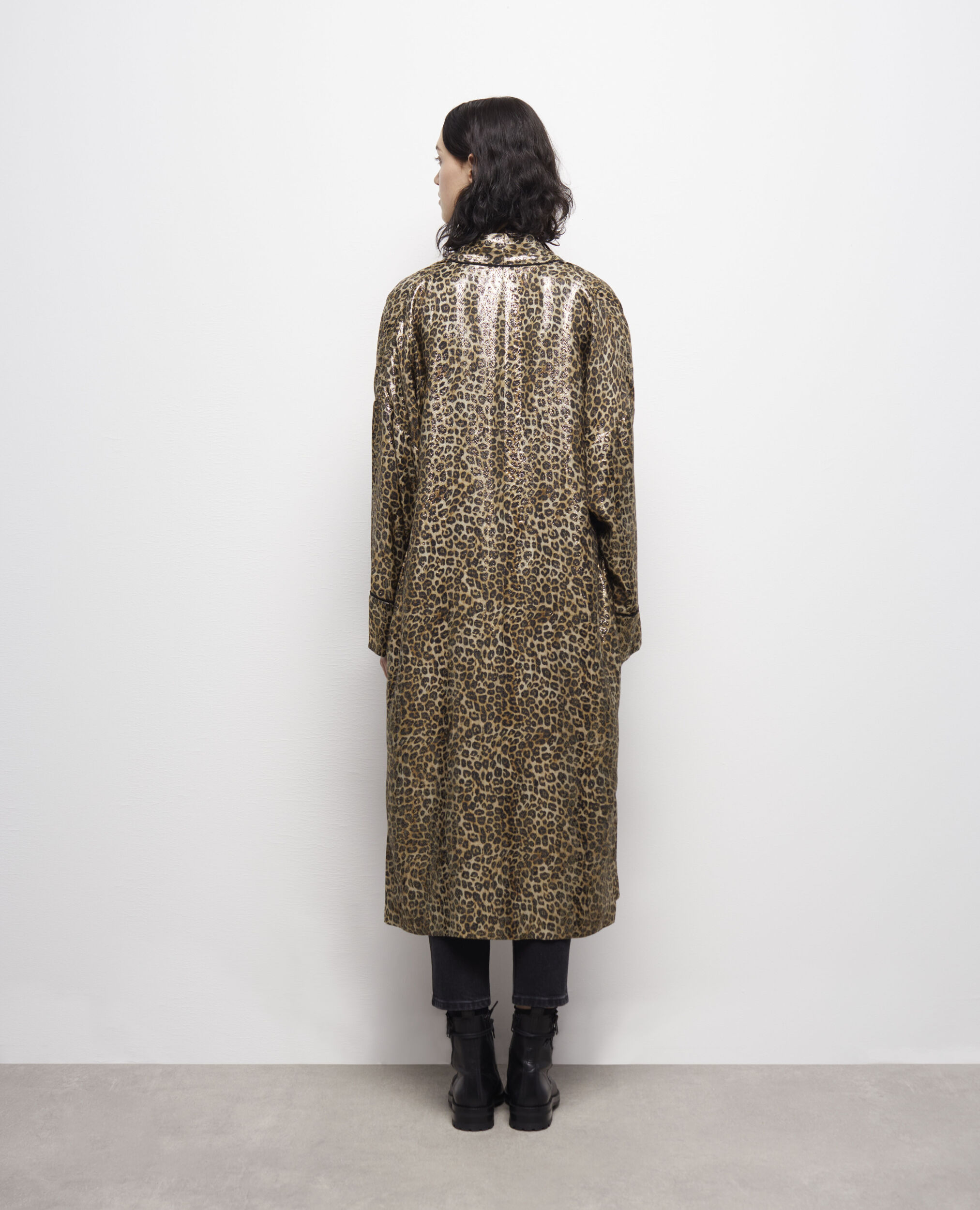 Leopard-print kimono, LEOPARD, hi-res image number null