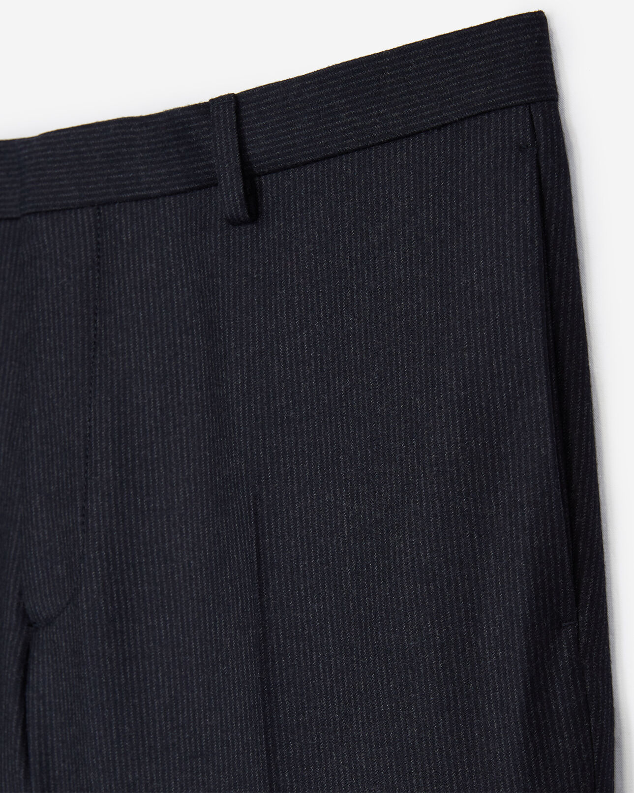 The Kooples HOMBRE DARK NAVY - MIDDLE GREY pantalones de traje azul marino de rayas blancas de lana