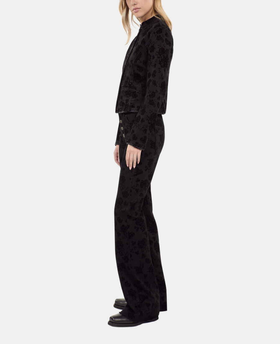 The Kooples FEMME BLACK veste en denim noir
