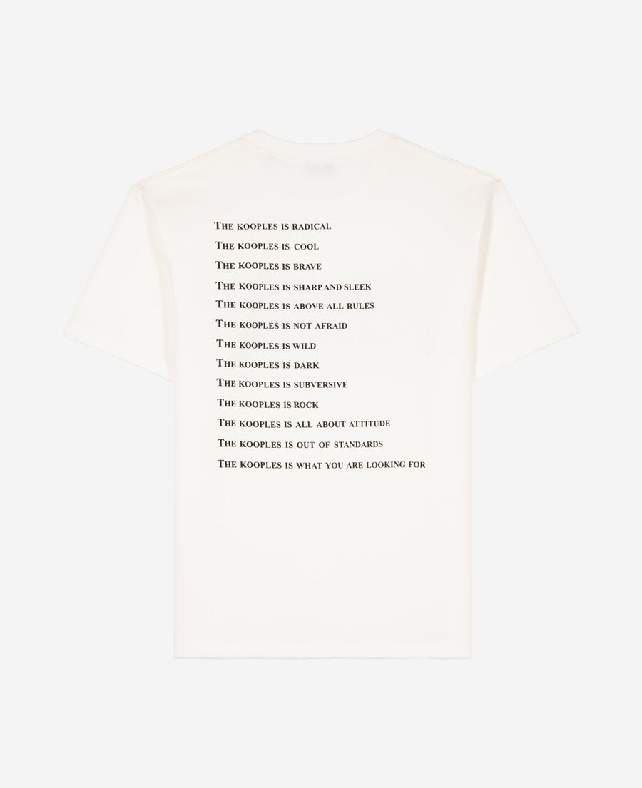 The Kooples MEN WHITE what is white rhinestone t-shirt