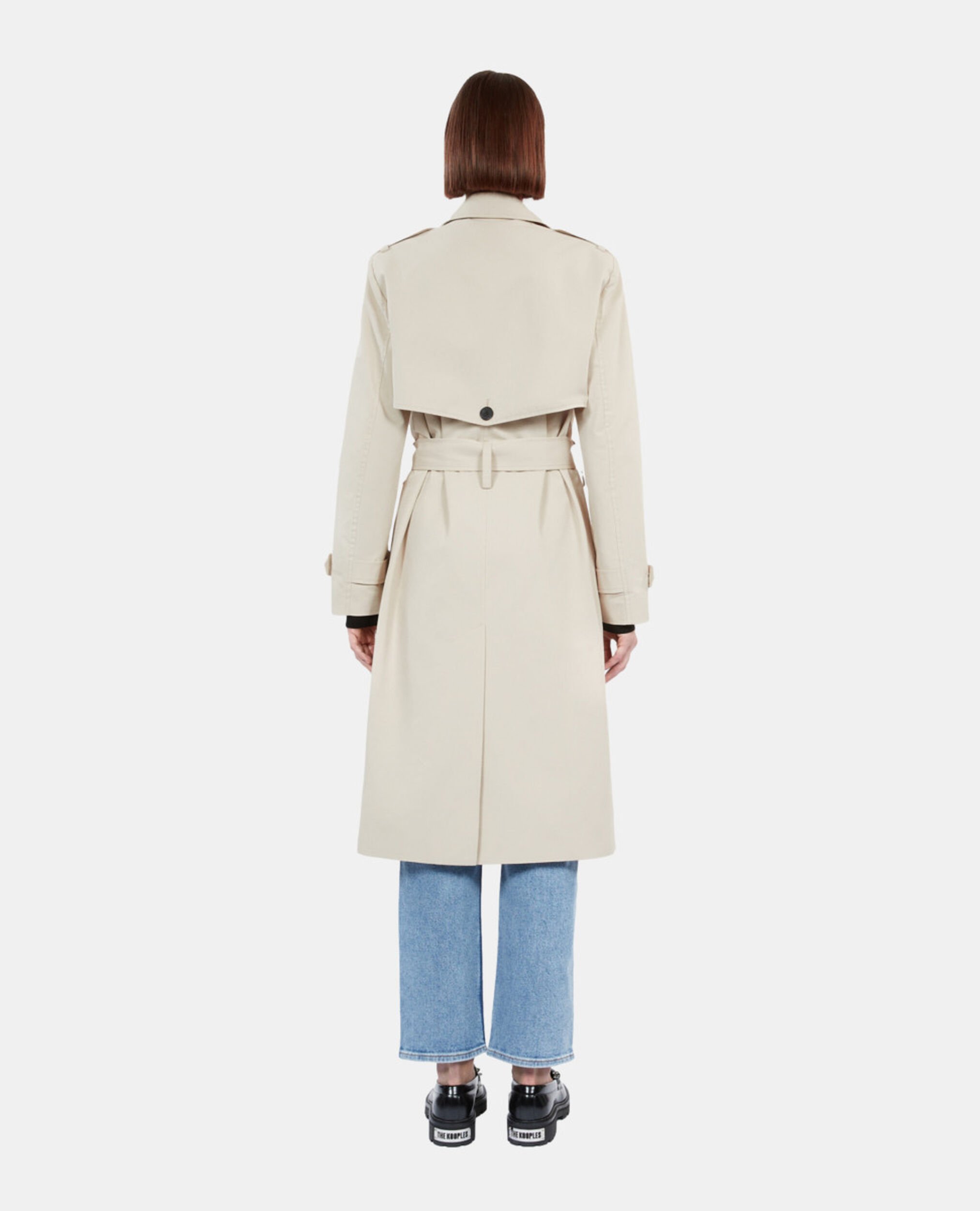 Langer beiger Trenchcoat, BEIGE, hi-res image number null